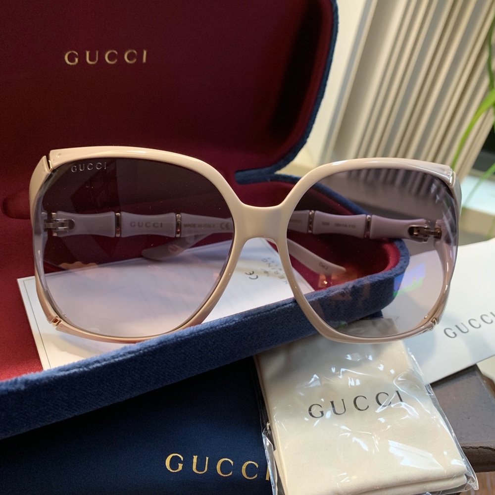 ⛔️SOLD⛔️Authentic GUCCI 58 Oversize Square Acetate - Picture 2 of 8